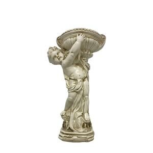 Mid 20th Century Universal Cherub Angel Statutory Planter Signed William Marotta